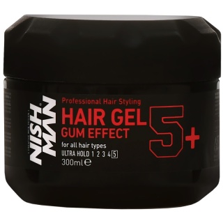 Nishman 5+ Hair Gel Gum Effect bardzo mocny żel do włosów 300ml
